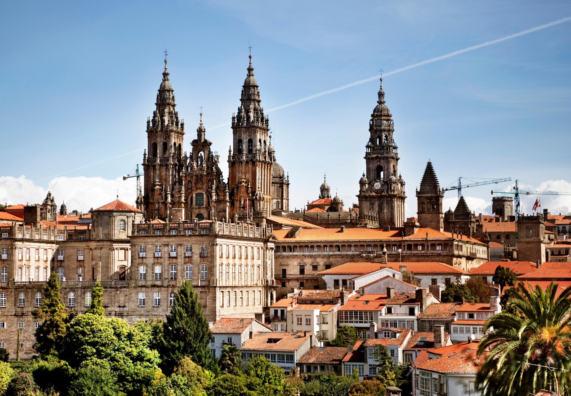 Die katedraal in Santiago de Compostela